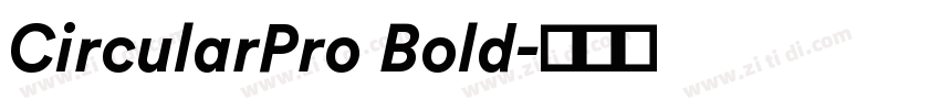 CircularPro Bold字体转换